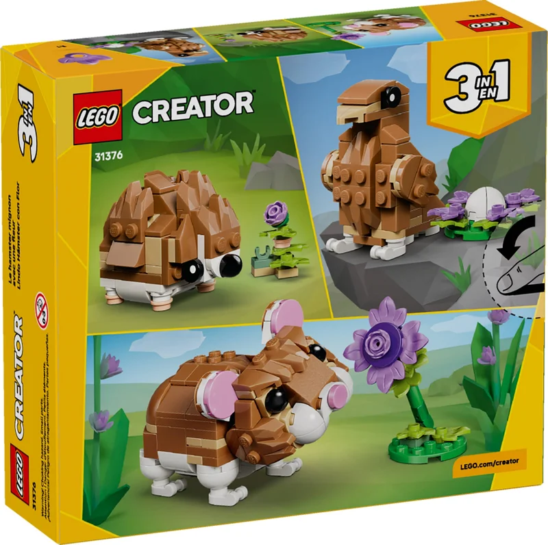 Cute Hamster with a Flower - View 2