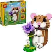 Cute Hamster with a Flower - View 3