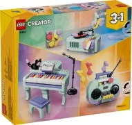 Music Decor Piano with Cat - View 2