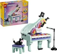 Music Decor Piano with Cat - View 3