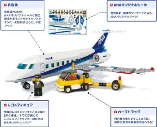 LEGO 3181-2 Passenger Plane - ANA Version — 310 pieces, released 2010