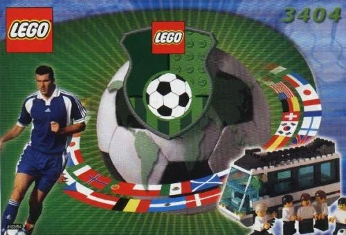 LEGO 3404-1 Team Bus (Black) — 132 pieces, Sports theme