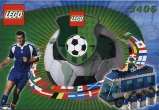 LEGO 3406-1 Americas Bus — 132 pieces, Sports theme