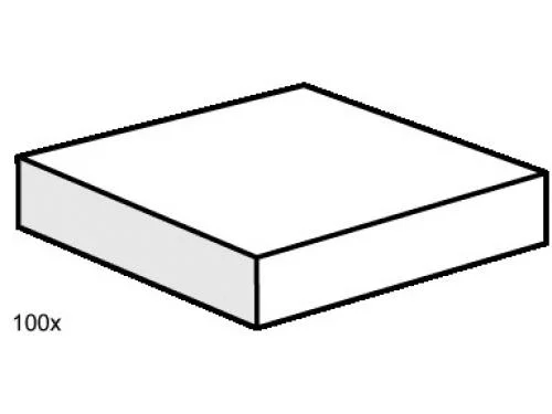 2 x 2 White Smooth Tiles - LEGO Set 3493-1 - 2000