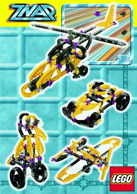 LEGO 3554-1 Helicopter — 87 pieces, Znap theme