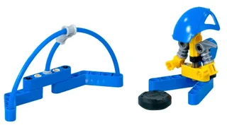 LEGO 3557-1 Blue Player & Goal — 31 pieces, Sports theme