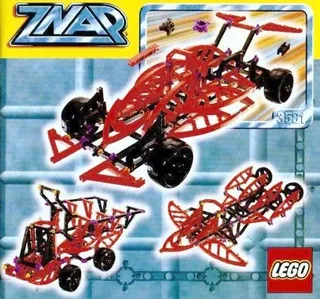 LEGO 3581-1 Formula Z Car in Storage Case — 172 pieces, Znap theme