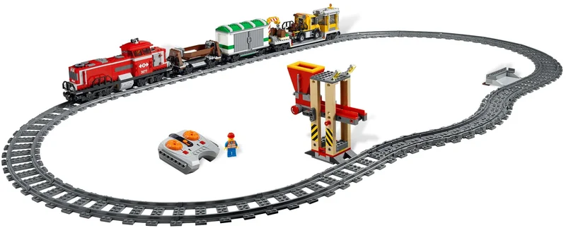 LEGO 3677-1 Red Cargo Train — 827 pieces, released 2011