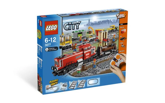 Red Cargo Train - View 4