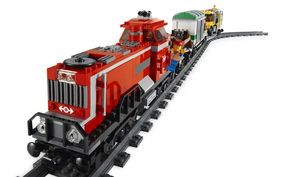 Red Cargo Train - View 5