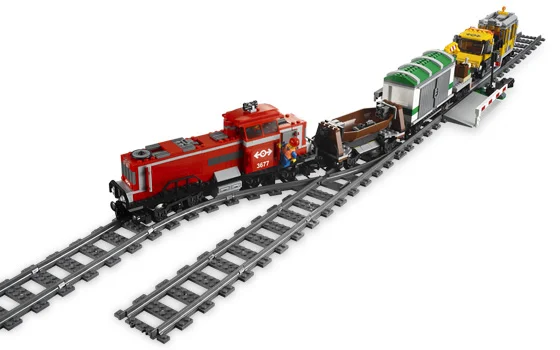 Red Cargo Train - View 6