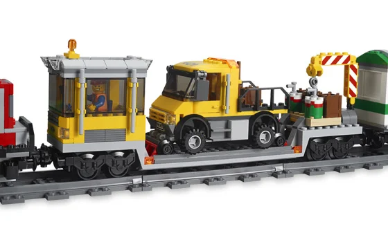 Red Cargo Train - View 7
