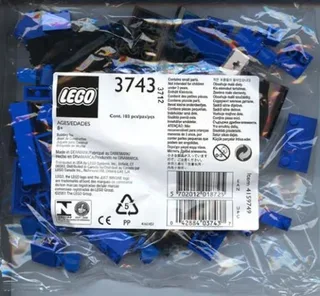 LEGO 3743-1 Locomotive Blue Bricks — 106 pieces, Train theme