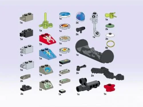 LEGO 3750-1 Life on Mars Accessories — 48 pieces, released 2001