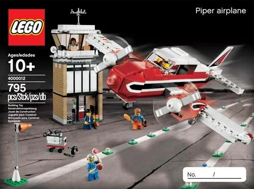 LEGO 4000012-1 Piper Airplane — 619 pieces, LEGO Exclusive theme