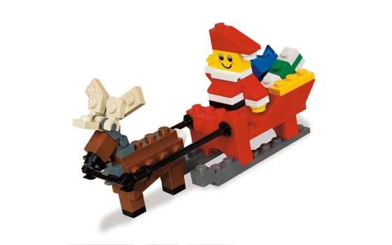 Santa with Sleigh - View 2