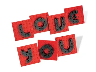LEGO 40016-1 Valentine Letter Set — 41 pieces, released 2011