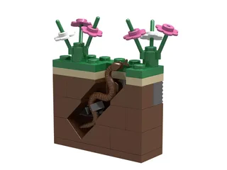 LEGO 40038-1 Garden and Earthworm — 33 pieces, released 2012