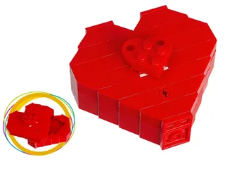 LEGO 40051-1 Valentine's Day Heart Box — 54 pieces, released 2013