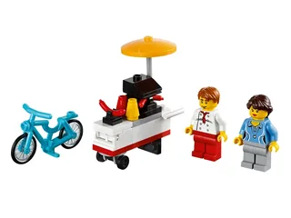 LEGO 40078-1 Hot Dog Cart — 39 pieces, released 2013