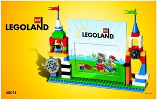 LEGO 40081-3 LEGOLAND Picture Frame - Billund Edition — 122 pieces, Legoland Parks theme