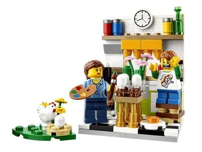 Painting Easter Eggs - LEGO Set 40121-1 - 2015