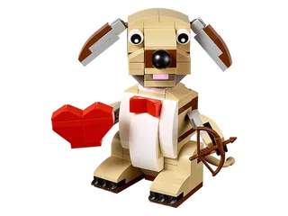 LEGO Valentines Cupid Dog
