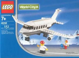 LEGO 4032-9 Passenger Plane - Snowflake Version — 162 pieces, Town theme