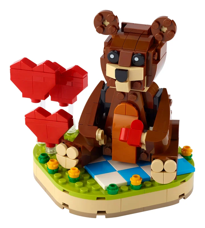Valentine's Brown Bear - LEGO Set 40462-1 - 2021