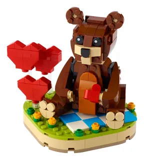 LEGO Valentine's Brown Bear
