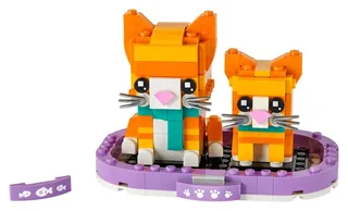 LEGO 40480-1 Ginger Tabby and Kitten — 269 pieces, released 2021