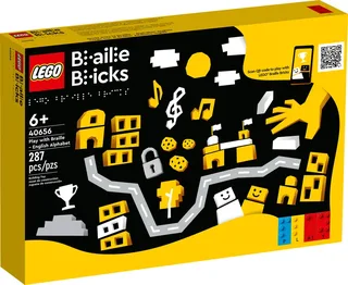 LEGO 40656-1 Play with Braille - English Alphabet — 287 pieces, released 2023