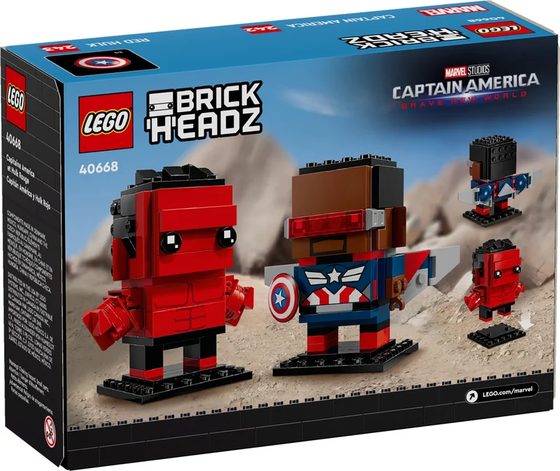 Captain America & Red Hulk Figures - View 2