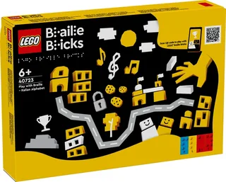 LEGO 40723-1 Play with Braille - Italian Alphabet — 287 pieces, released 2024