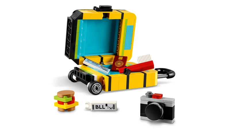 Yellow Travel Suitcase - View 3