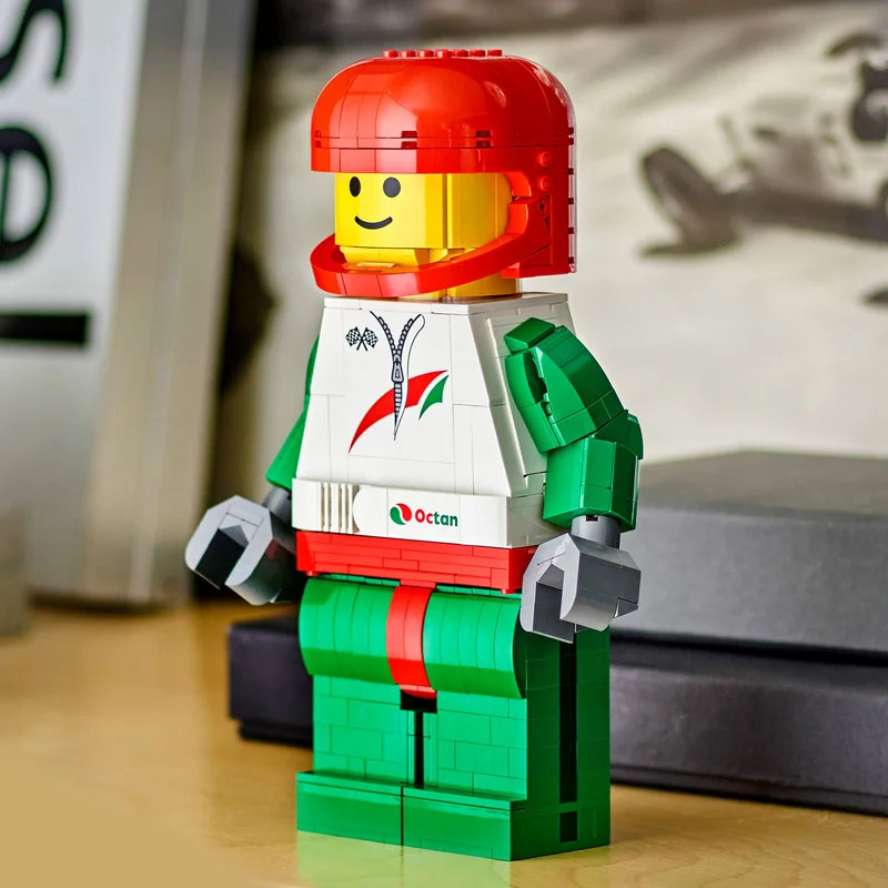 Up-Scaled Racing Driver Minifigure - View 3