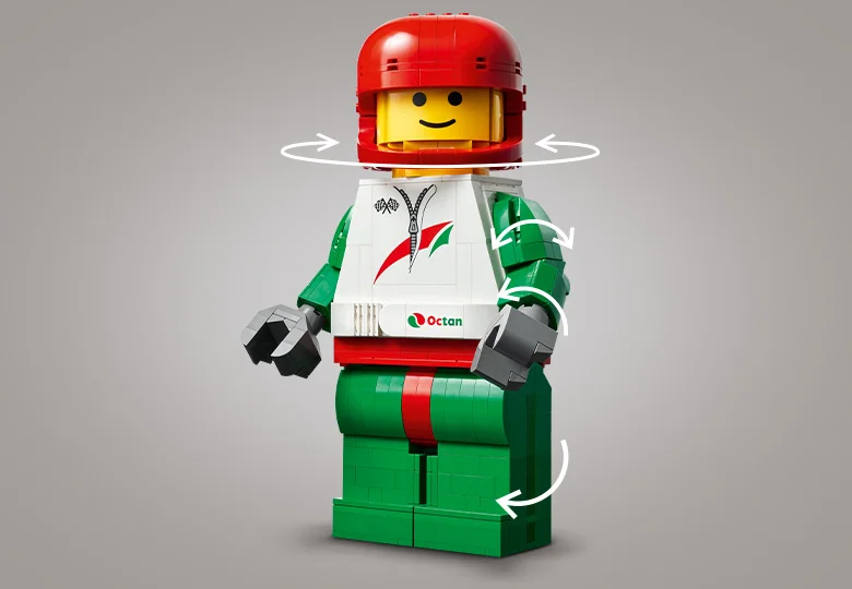 Up-Scaled Racing Driver Minifigure - View 6