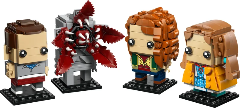 LEGO 40879-1 Eleven, Max, Demogorgon and Holly Figures — 584 pieces, Brickheadz theme