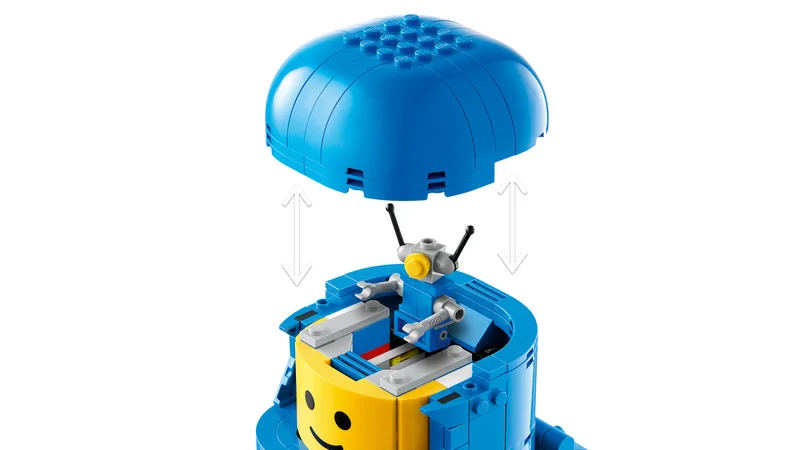 Up-Scaled Blue Astronaut Minifigure - View 3