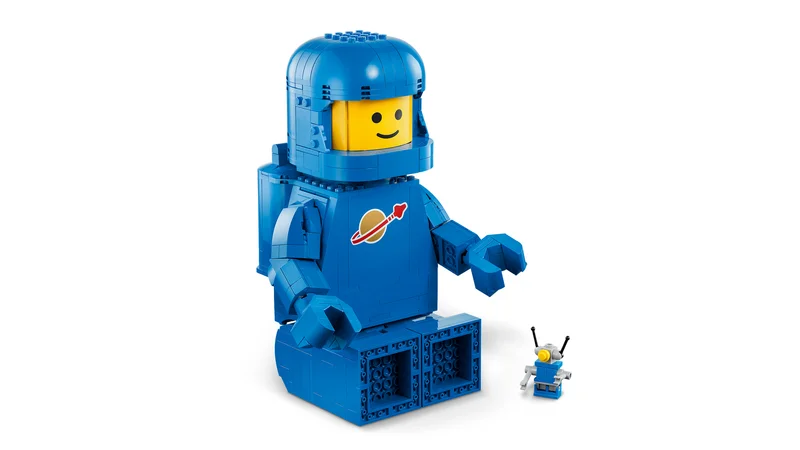 Up-Scaled Blue Astronaut Minifigure - View 4