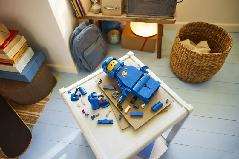 Up-Scaled Blue Astronaut Minifigure - View 6
