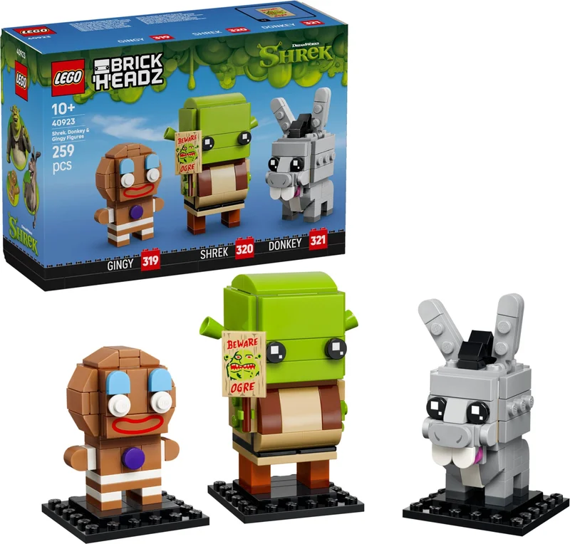 Shrek, Donkey & Gingy Figures - View 4