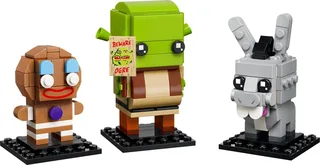 LEGO 40923-1 Shrek, Donkey & Gingy Figures — 259 pieces, Brickheadz theme