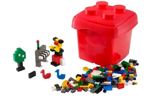 LEGO 4103-1 Fun with Bricks {small red bucket} — 200 pieces, Creator theme