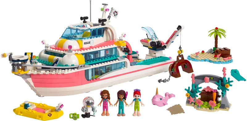 Rescue Mission Boat - LEGO Set 41381-1 - 2019
