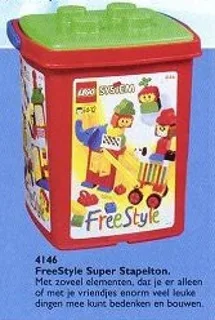 LEGO 4146-1 Extra Large Freestyle Bucket — 409 pieces, Freestyle theme