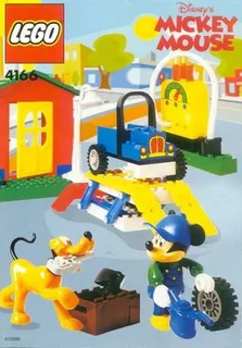 LEGO 4166-1 Mickey's Car Garage — 92 pieces, released 2000