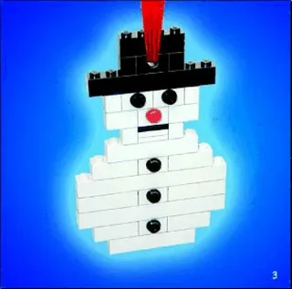 LEGO 4169306b-1 Snowman Ornament — 37 pieces, released 2005