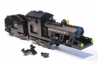 LEGO 4186868-1 Large Train Engine with Tender Black (Motorizable, sets 4534, 4535) — 204 pieces, Train theme