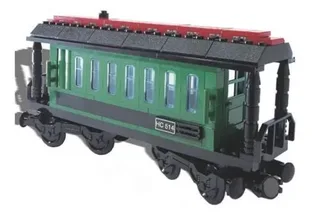 LEGO 4186872-1 Passenger Wagon Green (White Box) — 194 pieces, Train theme
